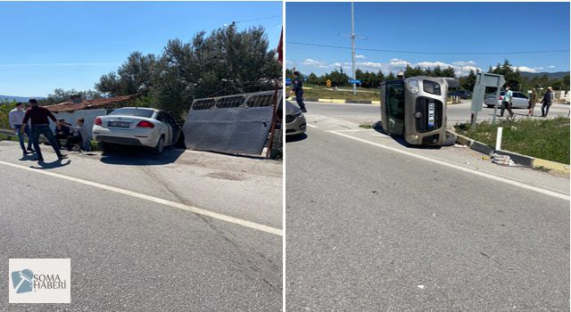 Soma Kınık Karayolundaki Kazada 1 Kişi Yaralandı