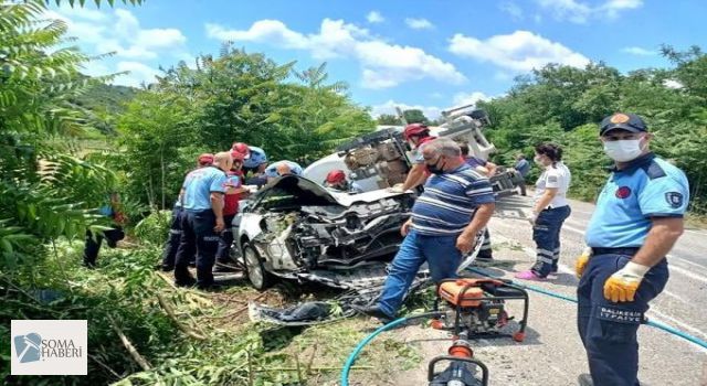 Savaştepe Balıkesir Yolundaki Kazada 3 Kişi Öldü 3 Kişi Yaralandı