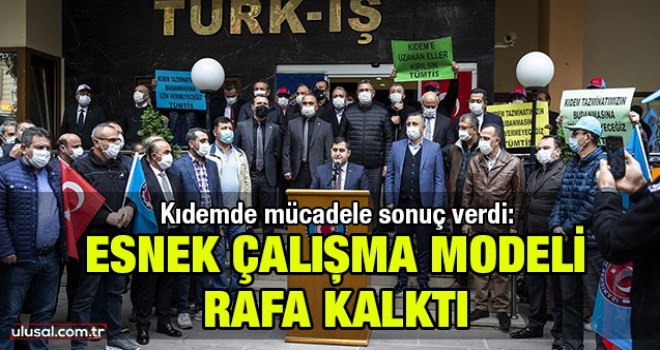 Esnek çalışma modeli rafa kalktı