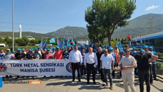 Türk Metal l Sendikası Manisa'da Eylemde
