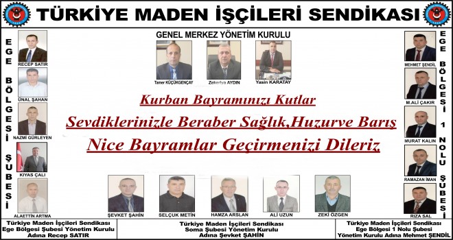 Maden İş Sendikasından Bayram Mesajı