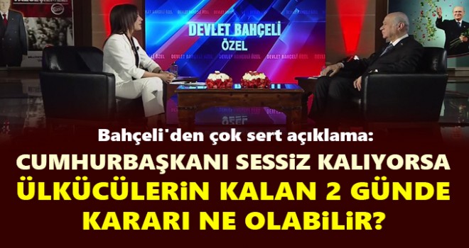 MHP Lideri Devlet Bahçeli NTV'de referandumun seyrini değiştirecek açıklamalarda bulundu