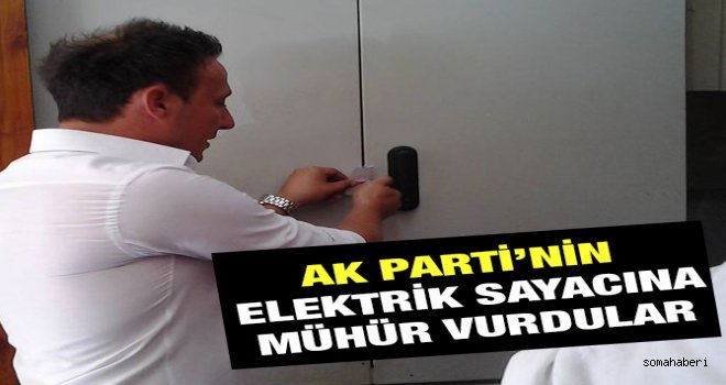 AKP Elektrik Sayacını Mühürlediler