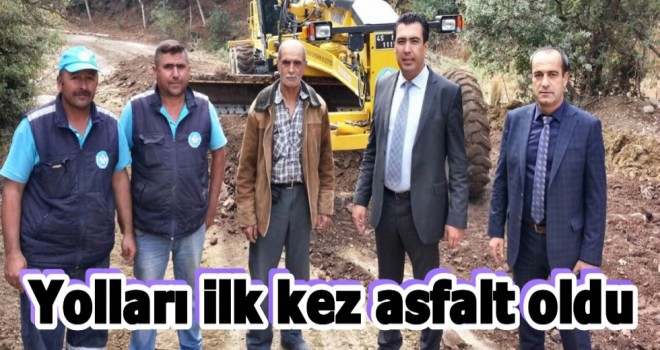 Büyükşehirle İlk Kez Asfalt Yolları Oldu