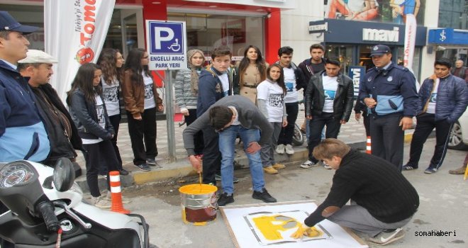 Fatih Mesleki Ve Teknik Anadolu Lisesi Kaldırım Ve Yollardaki Park Yerlerini Yeniledi.