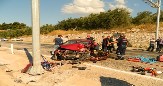 Avdan Yolunda Trafik Kazası 1 Kişi Öldü