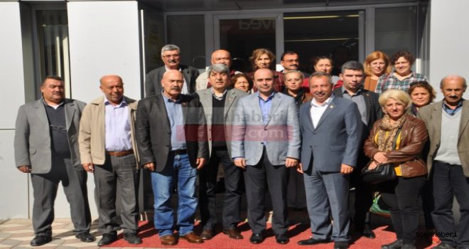 MAZLUM NURLU SOMA’DA STK’LARI ZİYARET ETTİ