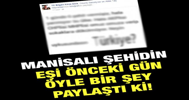 Şehidin Eşi Ne Dedi