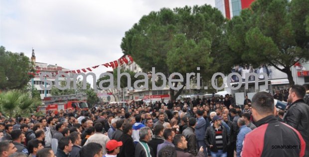 Soma Kömürleri işçileri Ankara'ya yürüyüşe geçtiler 